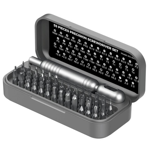 55PCS  Precision Screwdriver Set Magnetic Repair Tool Kit for Torx Hex  Bits for Phone Laptop Electronics