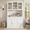 HOMAIRE White Tall Kitchen Cabinet 120x40x191cm 5