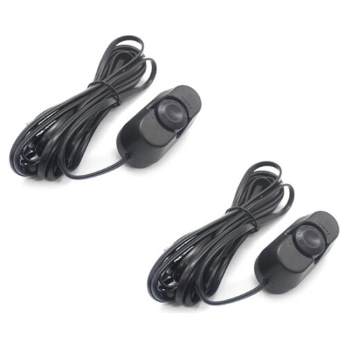 2Pcs Remote Volume Control Unit for Car Amplifier Systems -for Subwoofers, Tuners, and Speaker Setups 1