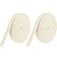 2rolls 20mm Wide Lamp Wick or Lantern Wick - 10m Roll for Oil Lamps, Lanterns, & DIY Projects