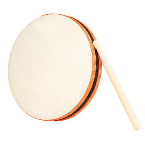 Double-Sided Goatskin Hand Drum Set for Educational Musical Fun and Early Learning