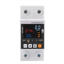 63A TUYA WiFi Circuit Earth Leakage over Under Voltage Protector Relay Device Breaker Power KWh Meter