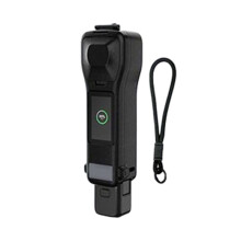 Opklapbare Beschermhoes voor Osmo Pocket 3 4 met Filteropbergvak, Krasbestendige Hoes, Harde Reiskoffer, Zwart