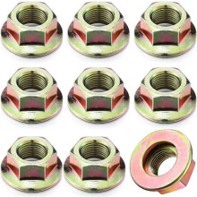 9 Pcs Spindle Blade Nut for Cub Cadet, MTD, , Troy Bilt Lawn Mower Replacement Parts 5/8''-18 Steel Hex Nut