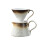 Ceramic Pour over Coffee Set for  Dripper with Carafe  2Pcs for Home Brewing White 1