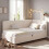 HOMAIRE 3FT Beige Bouclé Ottoman Daybed 6