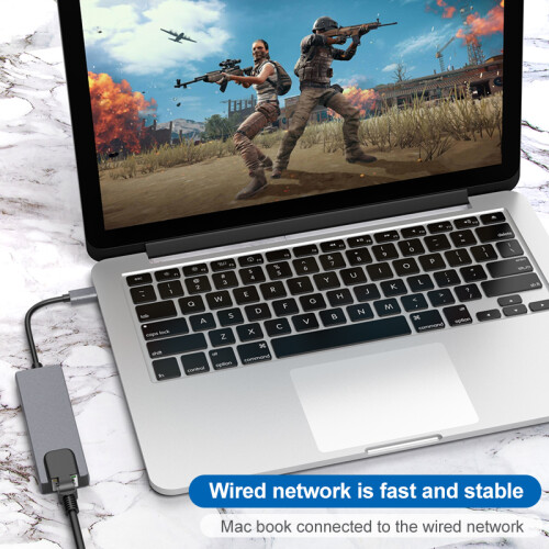 Προσαρμογέας Ethernet USB-C - RNCYN - USB 3.0 στα 1000 Mbps - Διανομέας 2