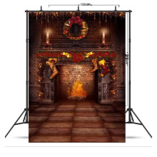 (5X7 feet)Children Photography Background Cloth Christmas Theme Photo Studio Props Gift
