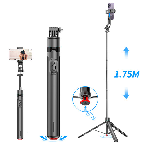 Τρίποδο Bluetooth για selfie - RNCYN - 1,75 m - αυτόματο άνοιγμα 1