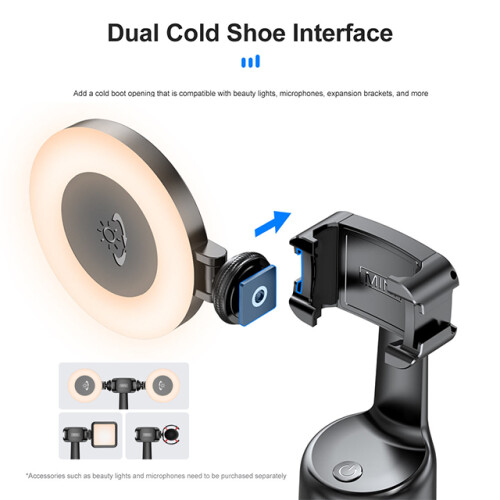 AI Smartphone Stabilizer - RNCYN - 360 Intelligent Face Tracking - 360 Automatic Rotation 2