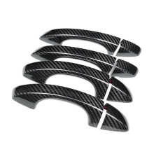 Car Exterior Door Handles Door Pull Handles Trim Sticker for LEON 2017-2020 Carbon Fiber Accessories