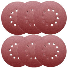 60 Stuks 9 Inch Schuurschijven voor Gipsplaten, Korrelgrootte 40-240, Diverse Maten, met Klittenband, 10 Gaten voor Schuurmachine