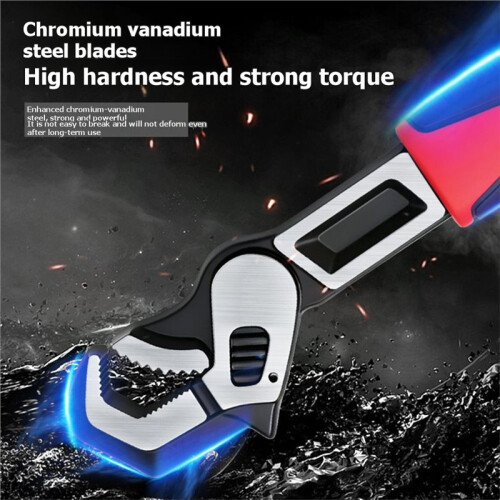 10 Inch Self-Locking Adjustable Wrench Multi-Purpose Heavy-Duty Universal Spanner Hand Tool for Repair Maintenance Work 1