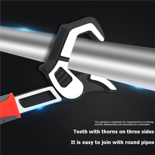 10 Inch Self-Locking Adjustable Wrench Multi-Purpose Heavy-Duty Universal Spanner Hand Tool for Repair Maintenance Work 2