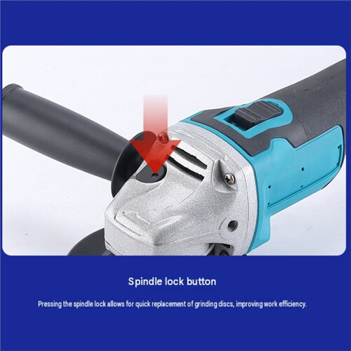 125MM Brushless Electric Angle Grinder with Variable Speed M14 Cordless Grinder Cutting Machine for  18V Battery 2