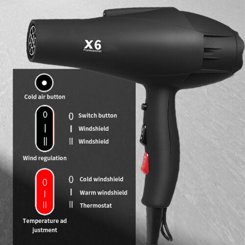 Professional Hair Dryer - RNCYN - 2400W - Ionic Technology - Variable Speed - Adjustable Temperature 2