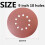 60PCS 9 Inch Drywall Sanding Discs, 40-240 Grit Assorted Hook Loop 10 Hole for Sander 5