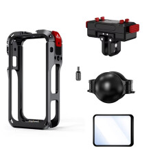 Kit Cage Métallique pour X6, Cadre de Protection avec Base Rotative à Dégagement Rapide, Cache-Objectif et Protection D'Écran