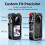 Metal Rabbit Cage Kit for  X6, Protective Frame with Rotating Quick-Release Base, Lens Cover & Screen Protector 7