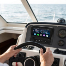 Marine Stereo 4X75W Audio Receiver Piston Waterproof BT FM USB AUX MP5 Player Radio Outdoor UTV Yacht Sightseeing Bus