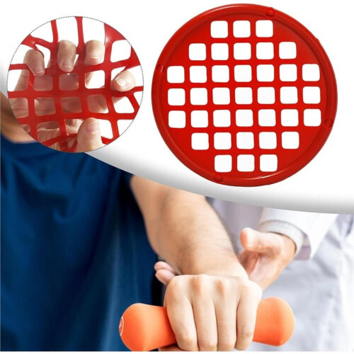 Hand Exercise Web- Suitable for Grip Training, Wrist Flexibility, and Forearm Workouts, for Indoors and Outdoors Red 1