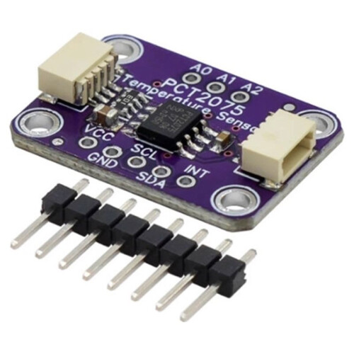 PCT2075 Temperature Sensor Module for STEMMA QT / Qwiic High Accuracy I2C Digital Temperaturer Board for 1
