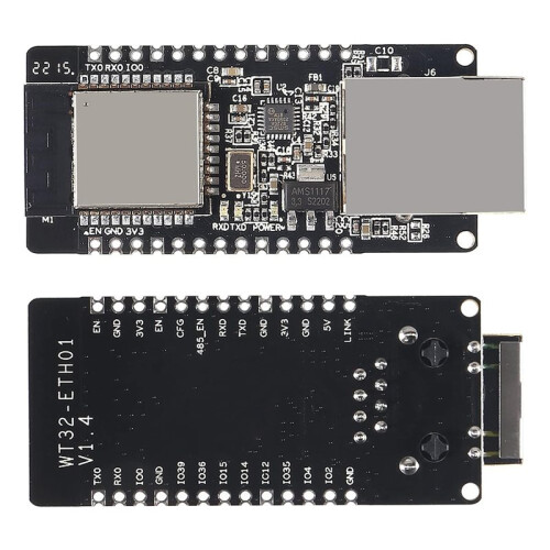 Pacote com 2 Placas de Desenvolvimento WT32-ETH01 ESP32, Conversor Serial para Ethernet e  com Microcontrolador Integrado 1