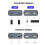 Dispositivo de Compartilhamento de Teclado e Mouse USB para Computador, Sincronizador de Teclado e Mouse 5