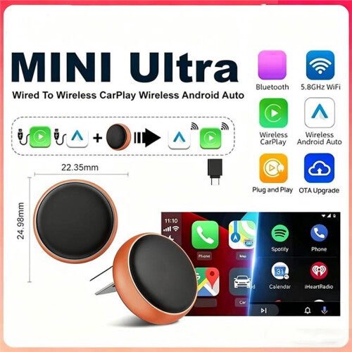 Ultra 3 Carplay Adapter Wireless  Dongle Android Auto 5G Hz WiFi Auto Connect 2
