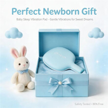 Babyvibrator, Babygeluidsapparaat, Babywieg, Slaapmachine, -Slaapapparaat voor Pasgeborenen, voor op Reis en in de Wieg