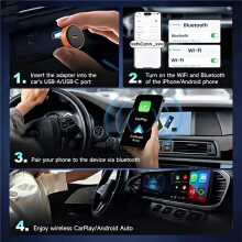 Ultra 3 Carplay Adapter Wireless Dongle Android Auto 5G Hz WiFi Auto Connect