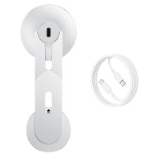Laptop Phone Holder, Magnetic Phone Stand for for & All Phones for (Silver)