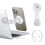 Supporto per Laptop e Telefono, Supporto Magnetico per  per  e Tutti I Telefoni per  (Argento) 3