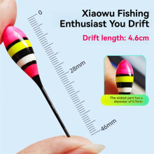 Vertikales Posen-Einzelhaken-Set mit Akita-Kitsune-Haken Größe 1, 1,8 M Lange 0,6er Angelschnur für Kleine Fische und Kleinfischarten
