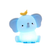 Silicone Elephant Night Light Rechargeable Portable Bedroom Lamp with Timer Dimmable Cute Kids Gift