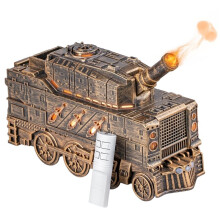 Tankdiffuser met LED-Vlameffect, Aromadiffuser voor Etherische Oliën, Afstandsbediening, Adapter, -Aromatherapie Luchtbevochtiger, EU-Stekker A