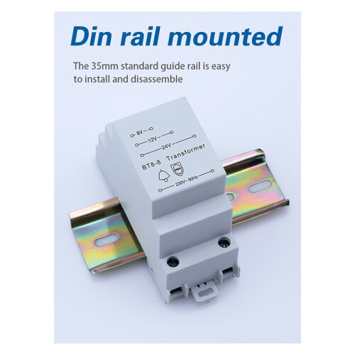 Transformador de Timbre BT8-8 de 8/12/24 V Aprobado para /Bell/Bell  Rail Tipo Protector de Timbre Voltaje Nominal 1