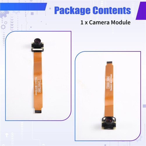 OV9281 Camera Module for Raspberry Pi5 4 4B 3B+ ZERO 2 W 1280x800 1MP Black White Global Shutter 110 Degrees
