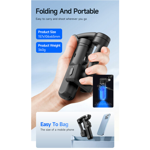 3-axis camera stabilizer - RNCYN - Intelligent face tracking - Multiple tracking modes - Separate remote control 2