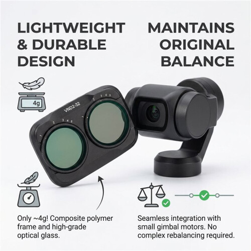 För  för Osmo Pocket 4pro VND2-32 Filterkit Filtertillbehör
