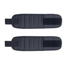 2 Pcs Adjustable Magnetic Wristband with 15 Built-in Magnets for Tools, Screws, and More