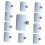 10PCS Misting Nozzle Connectors - 0.7mm Orifice Splitters with Atomizing Nozzles for Outdoor Misting Cooling Systems 2