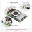 Aluminum Active Cooler DIY Heatsink Fan 5V Cooling Radiator for Raspberry Pi 5 Case CPU GPU Board Accessories 9