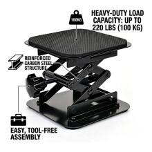 Garbage Disposal Support Bracket, Height Adjustable 2"-6.3" Under Sink Support Stand,Disposal Jack Holds to 220LBS