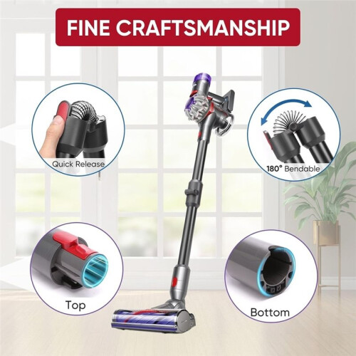 Upgrade Foldable Extension Wand Replacement Compatible with  V15 V11 V10 V8 V7 Replacement Part Vacuum Attachment Quick Release 1