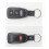 5PCS Universal Remote Key Shell for  3+1 Buttons English Version Working with Xhorse VVDI Key Tool 3