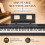 Pupitre à Partitions Réglable, Support pour Clavier de Piano Électronique 2