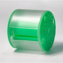 Porta Nastri In Plastica Arrotolabile con Maniglia per Accessori di Ginnastica Ritmica, Nastri da Danza Colorati, Colore Verde.