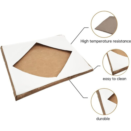 1 Conjunto/2 Peças de Capa para Prensa Térmica de 12x15 Polegadas - Capa Antiaderente e Resistente Ao Calor para Sublimação 1