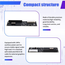 MCIO X8 to PCIe X16 Adapter Card PCIe4.0 PCIe5.0 External EGPU Dock Riser Card